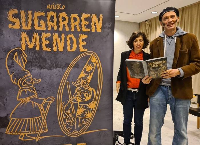 'Sugarren mende' aurkeztuko dute Asisko Urmenetak eta Helena Xuriok