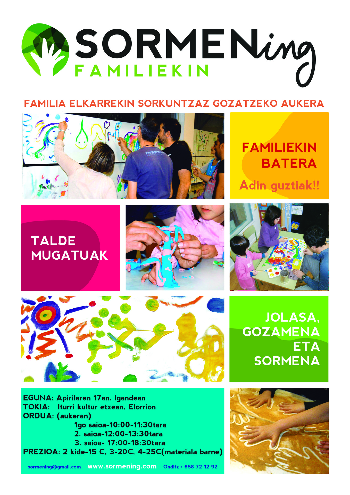 SORMENing familian, datorren igandean, Elorrion!