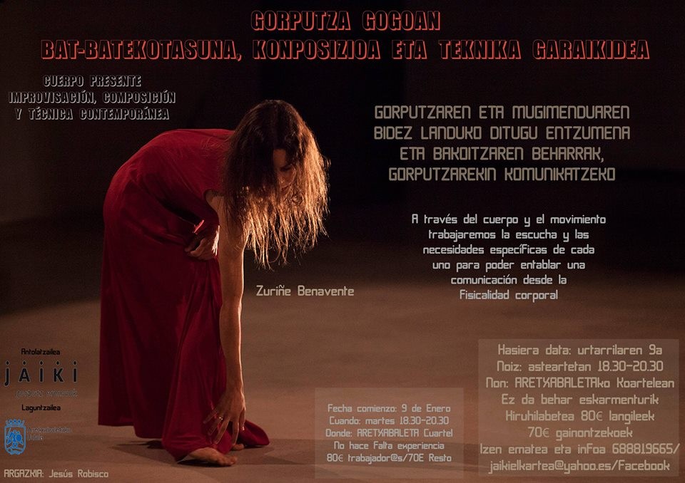 'Gorputza gogoan' dantza Ikastaroa