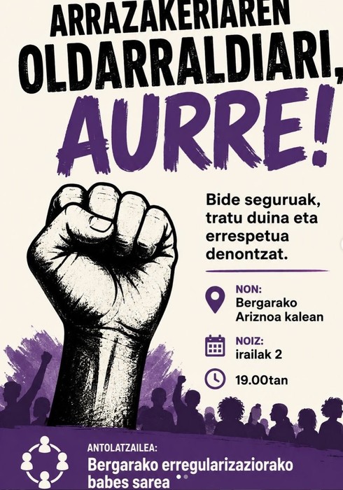 Elkarretaratzea: 'Arrazakeriaren oldarraldiari aurre!'