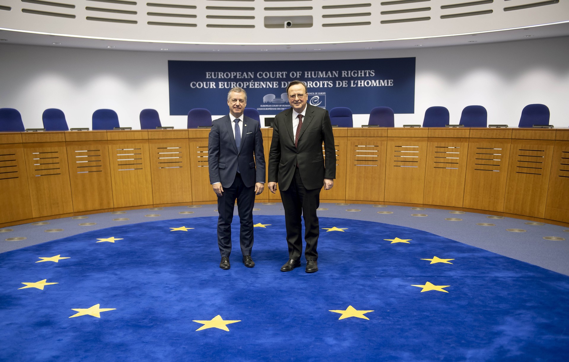 Lehendakaria René Cassin-i eginiko omenaldian Estrasburgon: "Giza Eskubideak ekintza politikoaren erreferente nagusi izaten jarraitu behar dute Europan"