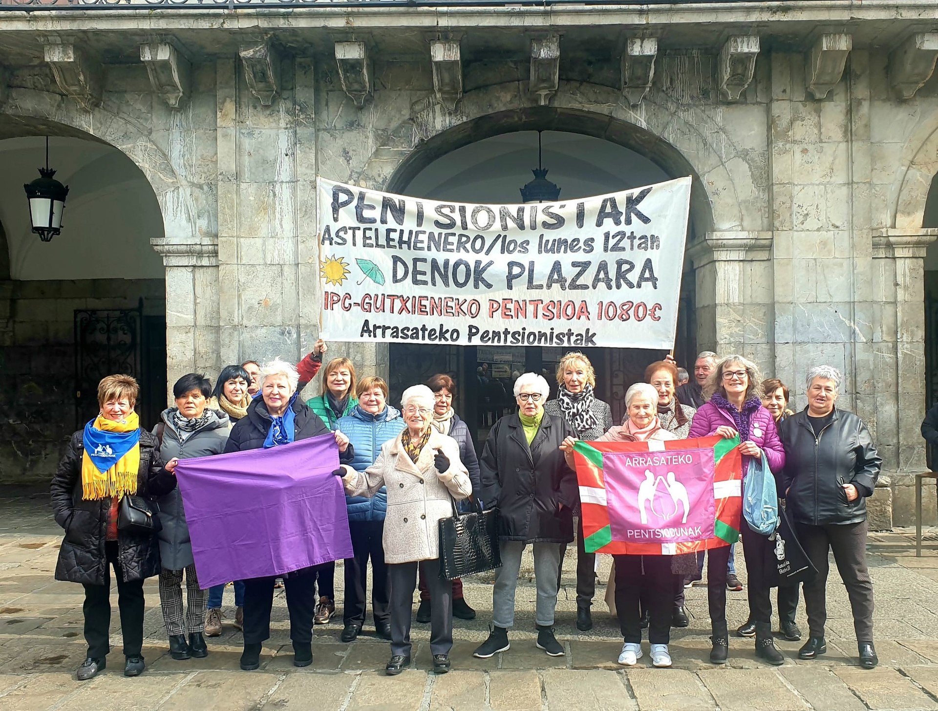 Zaintza lana partekatua izan behar dela aldarrikatuko dute pentsiodunek