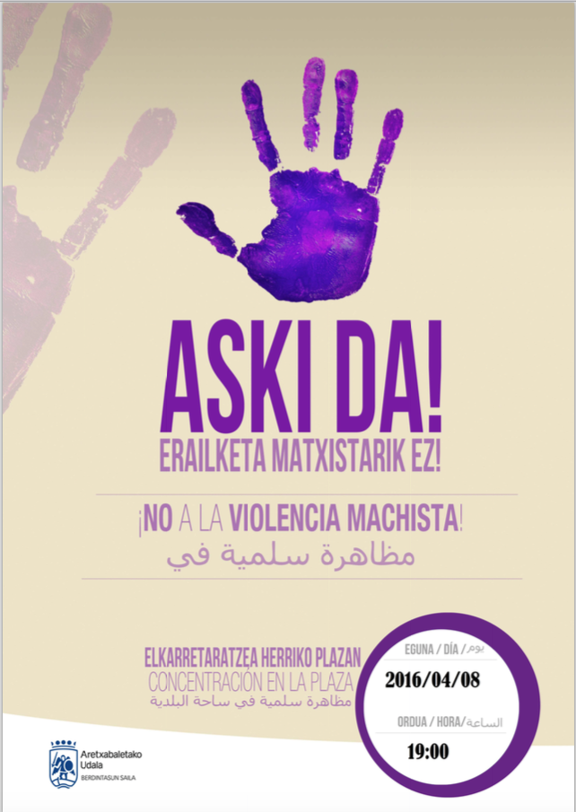 Elkarretaratzea egingo dute bihar, egubakoitza, Bidarten gertatutako erailketa matxista salatzeko