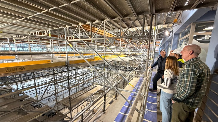 Agorrosin kiroldegiko igerilekua otsailean erabilgarri egon dadin ari dira lanean