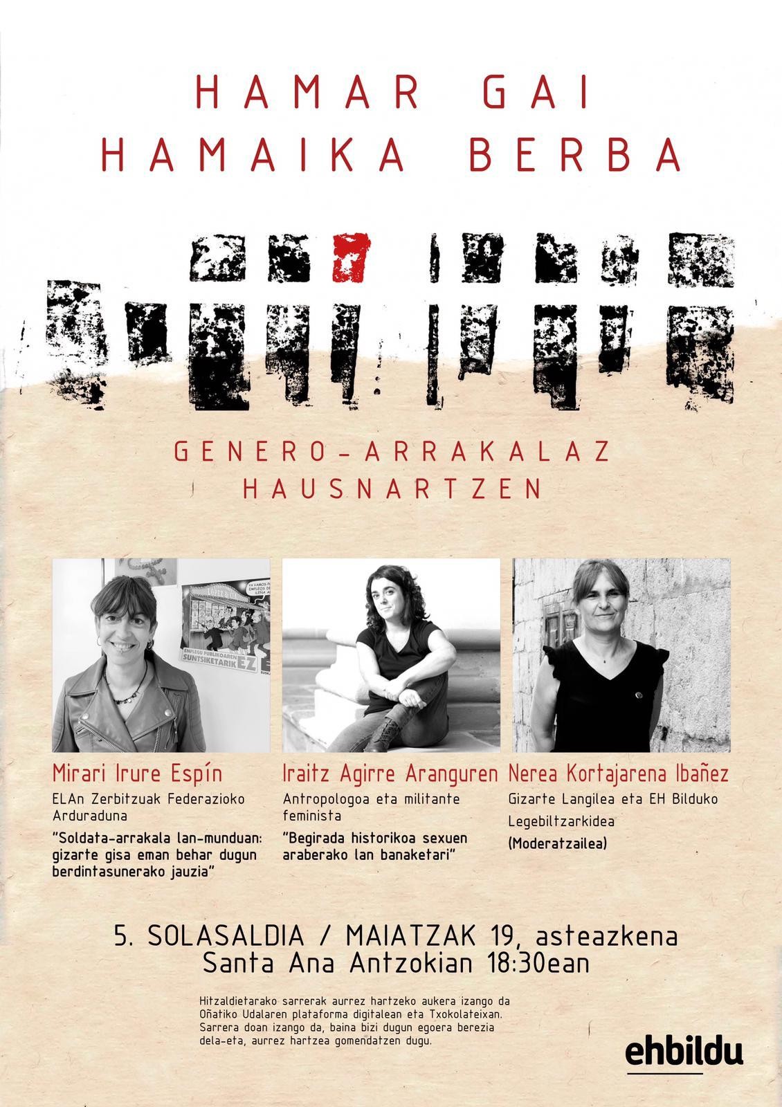 HAMAR GAI, HAMAIKA BERBA: Genero arrakala