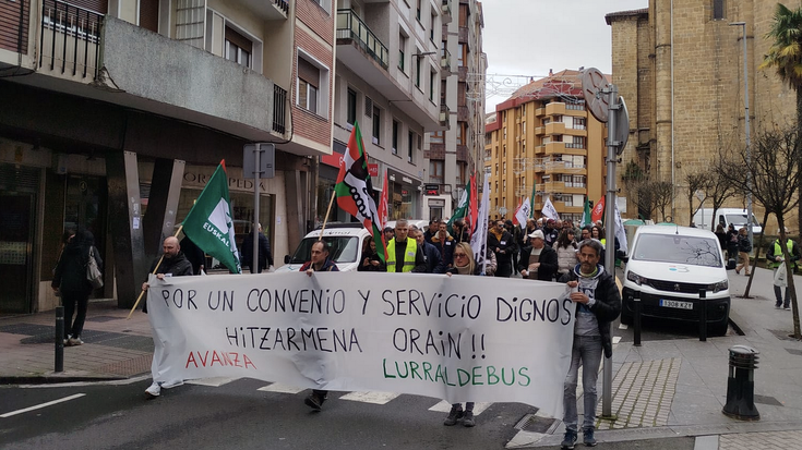 Avanzako langileek abenduko lehen greba eguna dute