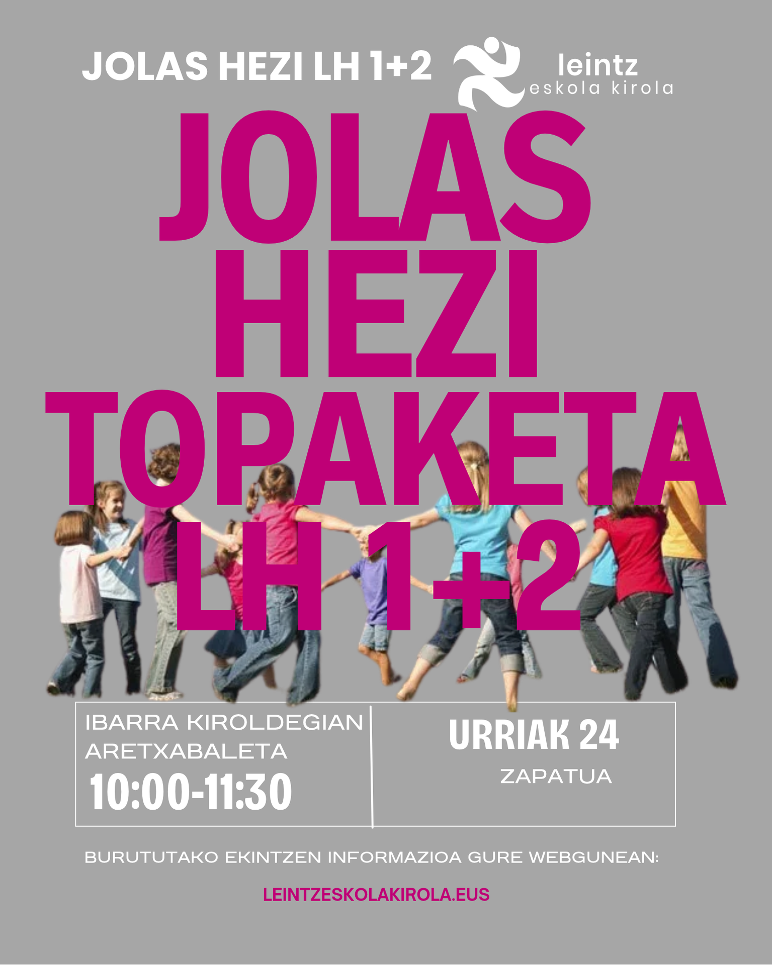 Zapatuan hasiko gara asteburuetako ekintzekin!