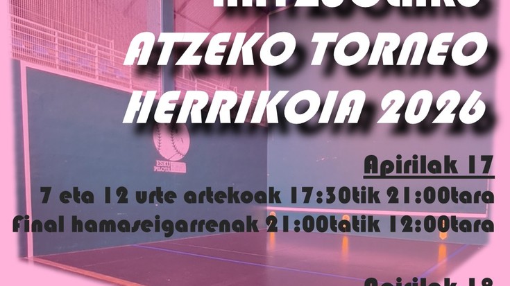 Atzeko pilota torneo herrikoia