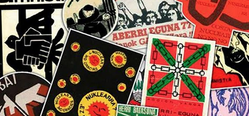 Pegatinen erakusketa zabalduko dute gaur gaztetxean