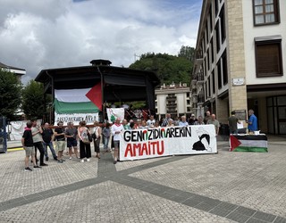 Genozidioaren eta gerraren aurka mobilizatzera deitu dituzte herritarrak eguenerako