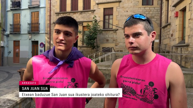 Kale inkesta: zer-nolako garrantzia du San Juan suak arrasatearrentzat?