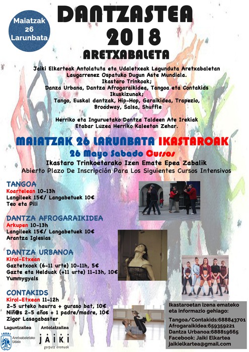ARETXABALETAKO DANTZA ASTEKO IKASTARO TRINKOAK