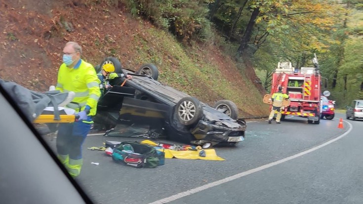 Gaur arratsaldeko hirugarren istripua, oraingoa Zubillaga eta Elorregi artean