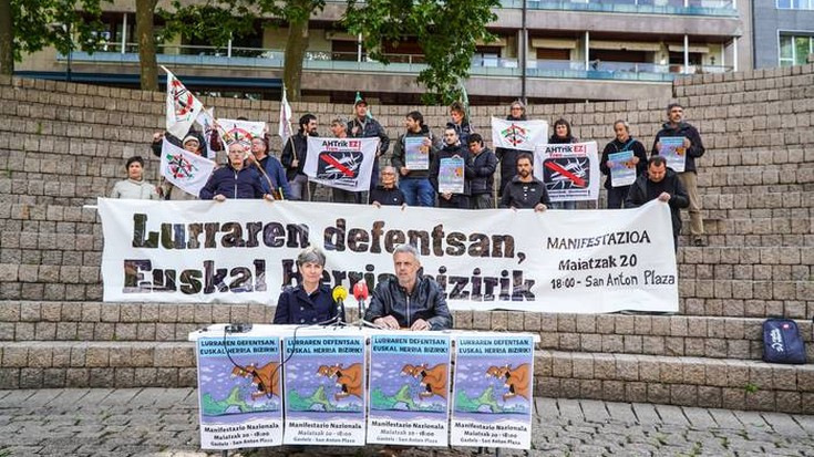 "Lurraren defentsan" manifestazio nazionala egingo dute bihar Gasteizen