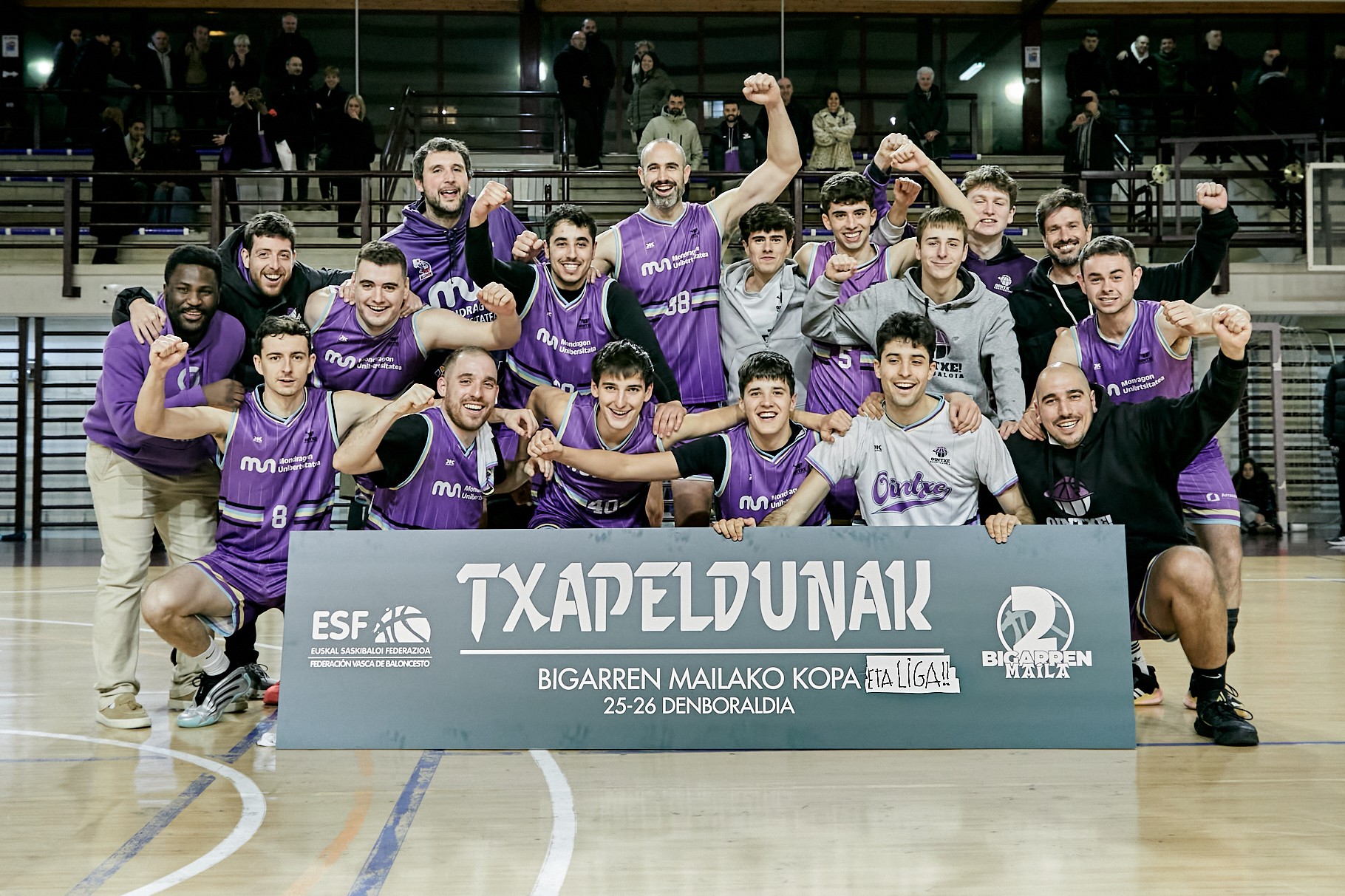 Euskadiko lehenengo mailara igo da Mondragon Unibertsitatea