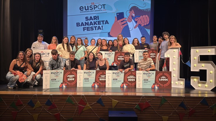 'Klik bat baino gehiago' lanak irabazi du XV. Euspot Lehiaketa