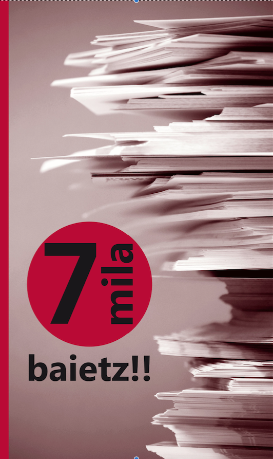 '7 mila baietz!' leloarekin errenta aitorpena euskaraz egiteko dei egin dute hainbat udalek