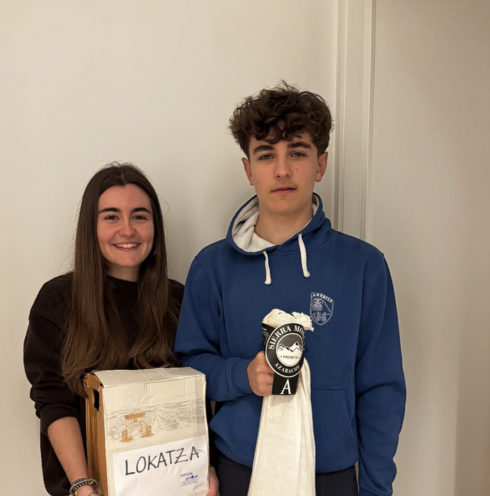 Itxaso eta Beñat Plaza, Gorlako zozketako irabazleak