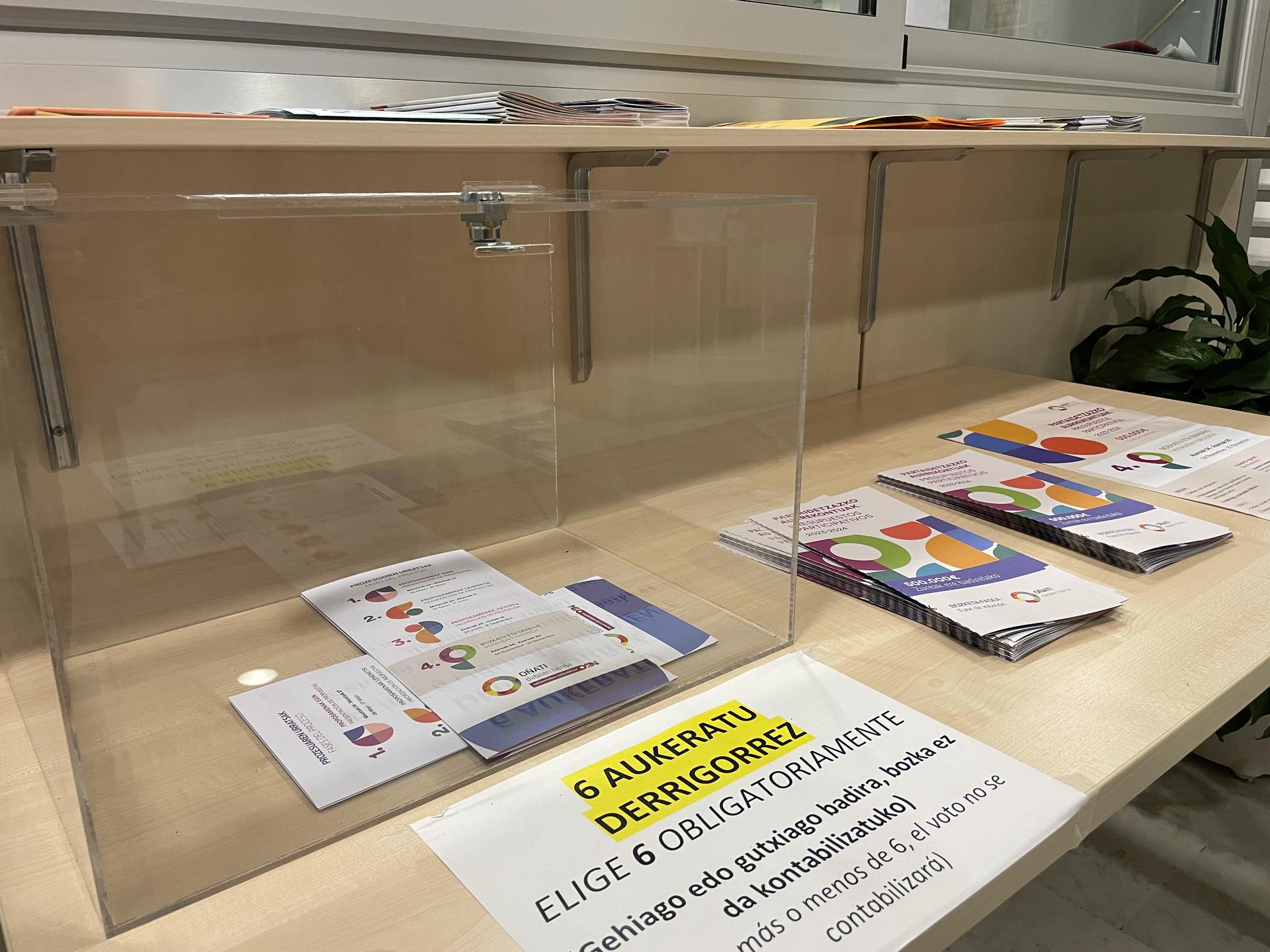 Bukatzear dago partaidetzazko aurrekontuen proposamenak bozkatzeko epea