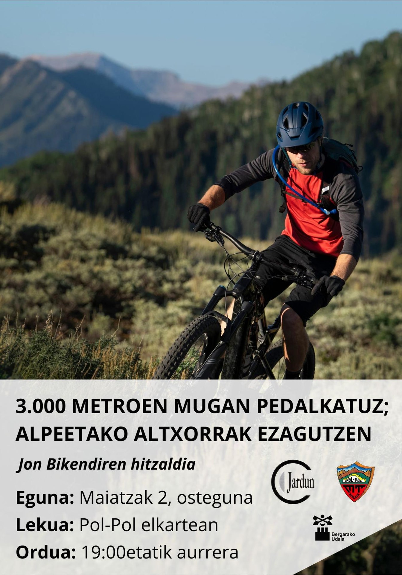 3000 METROEN MUGAN PEDALKATUZ ALPEETAKO ALTXORRAK EZAGUTZEN