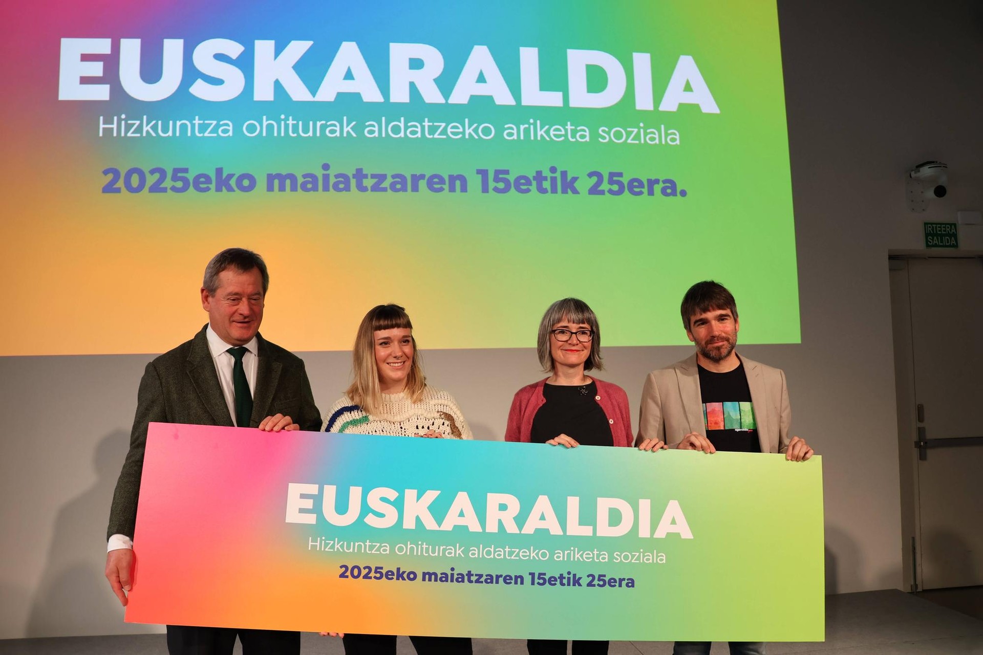 2025eko maiatzaren 15etik 25era egingo dute Euskaraldia