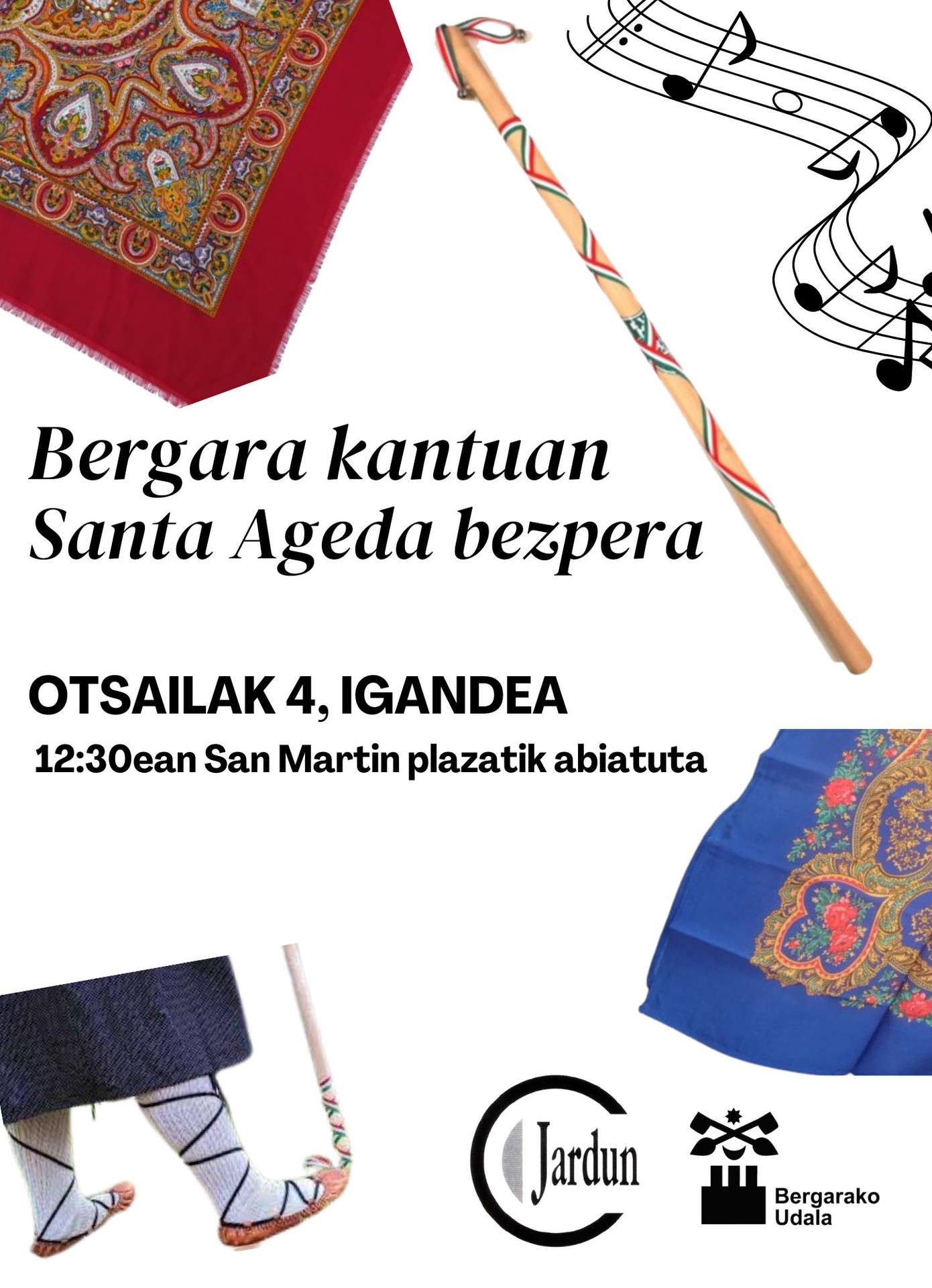 Bergara kantuan, Santa Ageda bezpera