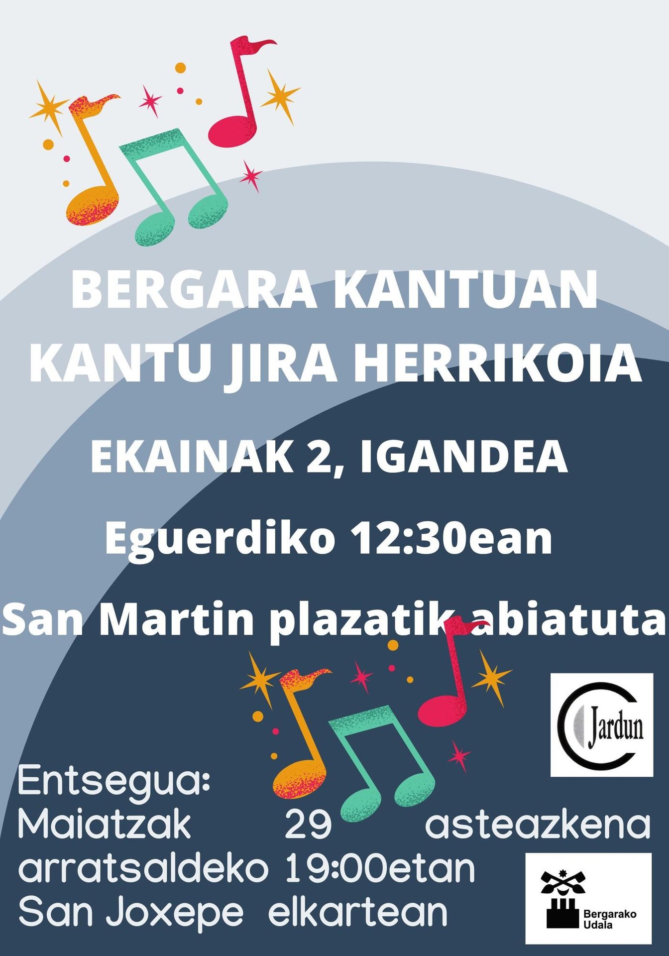 BERGARA KANTUAN, KANTU JIRA HERRIKOIA