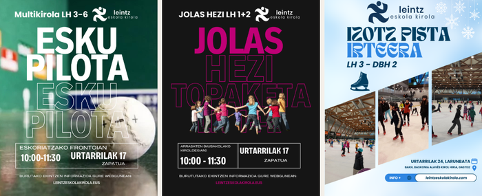 Jolashezi, esku pilota eta herri kirol topaketak larunbat honetan!