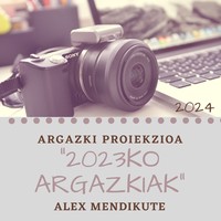 Alex Mendikuteren 2023ko argazkiekin proiekzioa