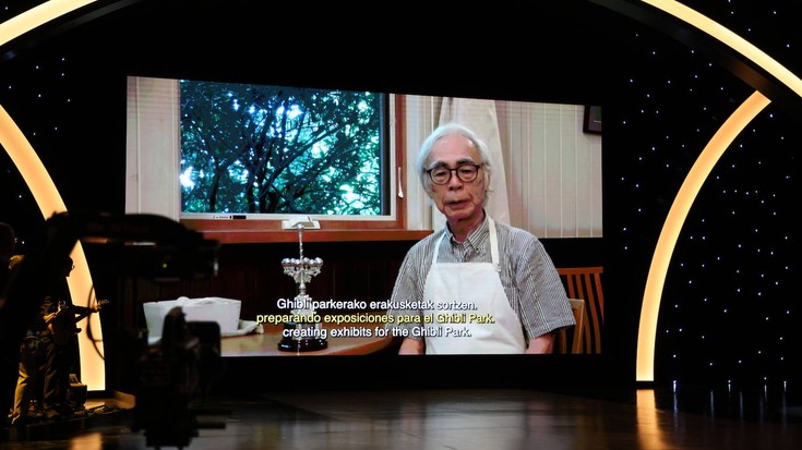 Hayao Miyazaki: "Eskerrik asko izen handiko sari honengatik"