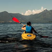 Urumea ibaian kayak-ean
