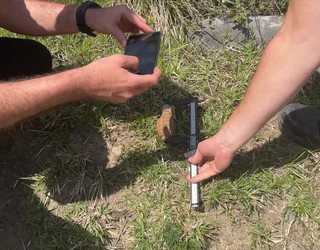 Espainiako gerrako granada bat leherrarazi dute Aramaion