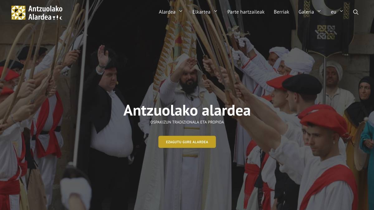Alardearen webgunea berritu egin dute, eduki eguneratua gehituta