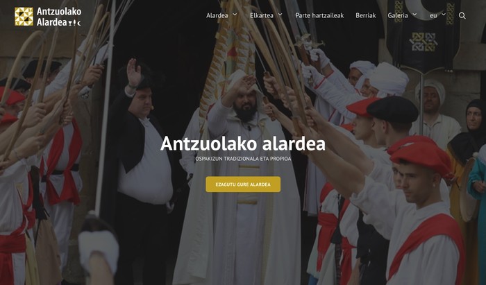 Alardearen webgunea berritu egin dute, eduki eguneratua gehituta
