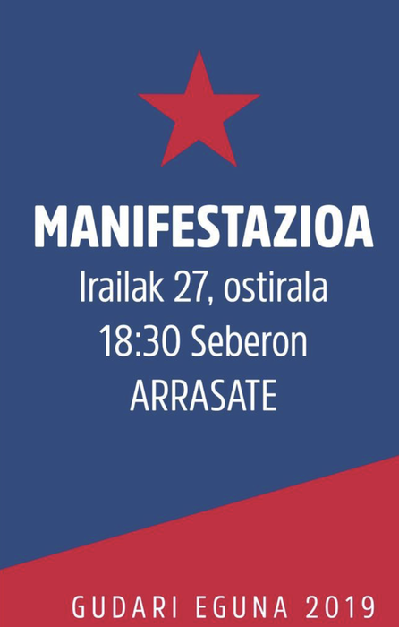Gudari Eguneko manifestazioa