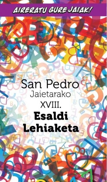 Martxan da San Pedro jaietarako esaldi lehiaketa