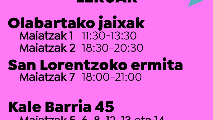 Txapak jasotzeko lekuak