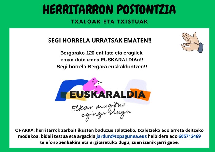 ZUREKIN BERGARA EUSKADUNAGO!!