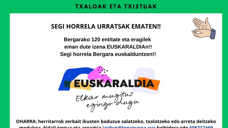 ZUREKIN BERGARA EUSKADUNAGO!!