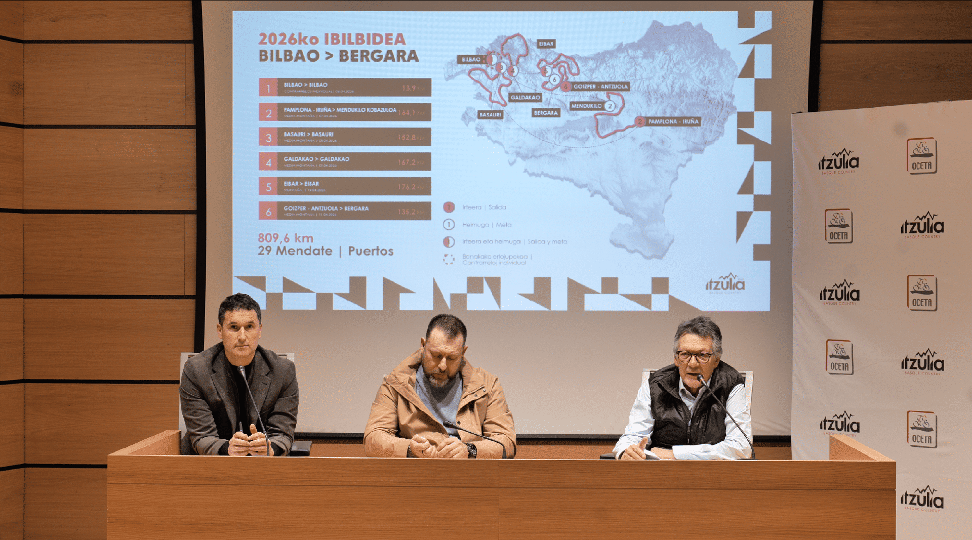 Bergaran amaituko den Itzuliaren ibilbide osoa aurkeztu dute