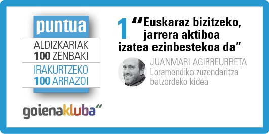 Puntuaren 100. zenbakirako kanpaina abian da