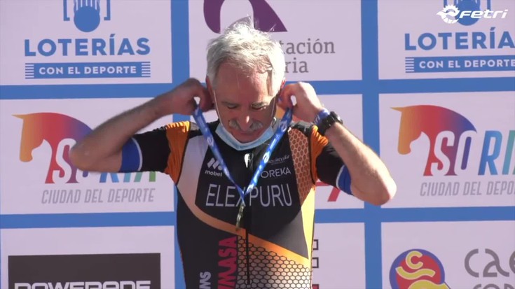 Juan Martin Elexpuruk Espainiako duatloi txapelketa irabazi du, 70 urtetik gorakoen mailan