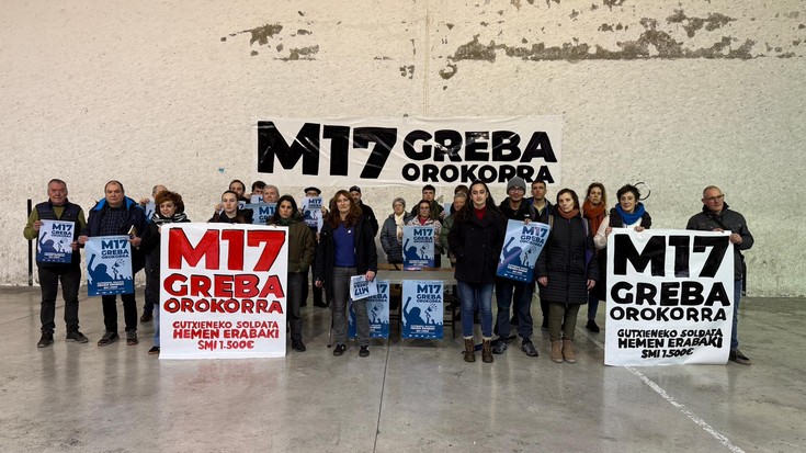Greba orokorrera deitu dute hilaren 17rako, gutxieneko soldata propioa aldarrikatzeko