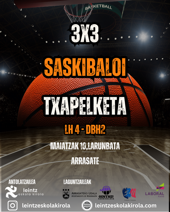Larunbat honetan egingo da 3x3 saskibaloi txapelketaren 26. edizioa!