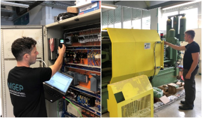 4.0 teknologiara egokitzeko, makina industrial zaharkitu bat birmoldatu dute Automatizazio eta Robotikako 2. mailako ikasleek