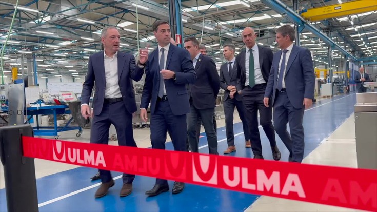 Albisteak: Imanol Pradales lehendakaria Oñatiko Ulma Packaging-en izan da gaur eguerdian