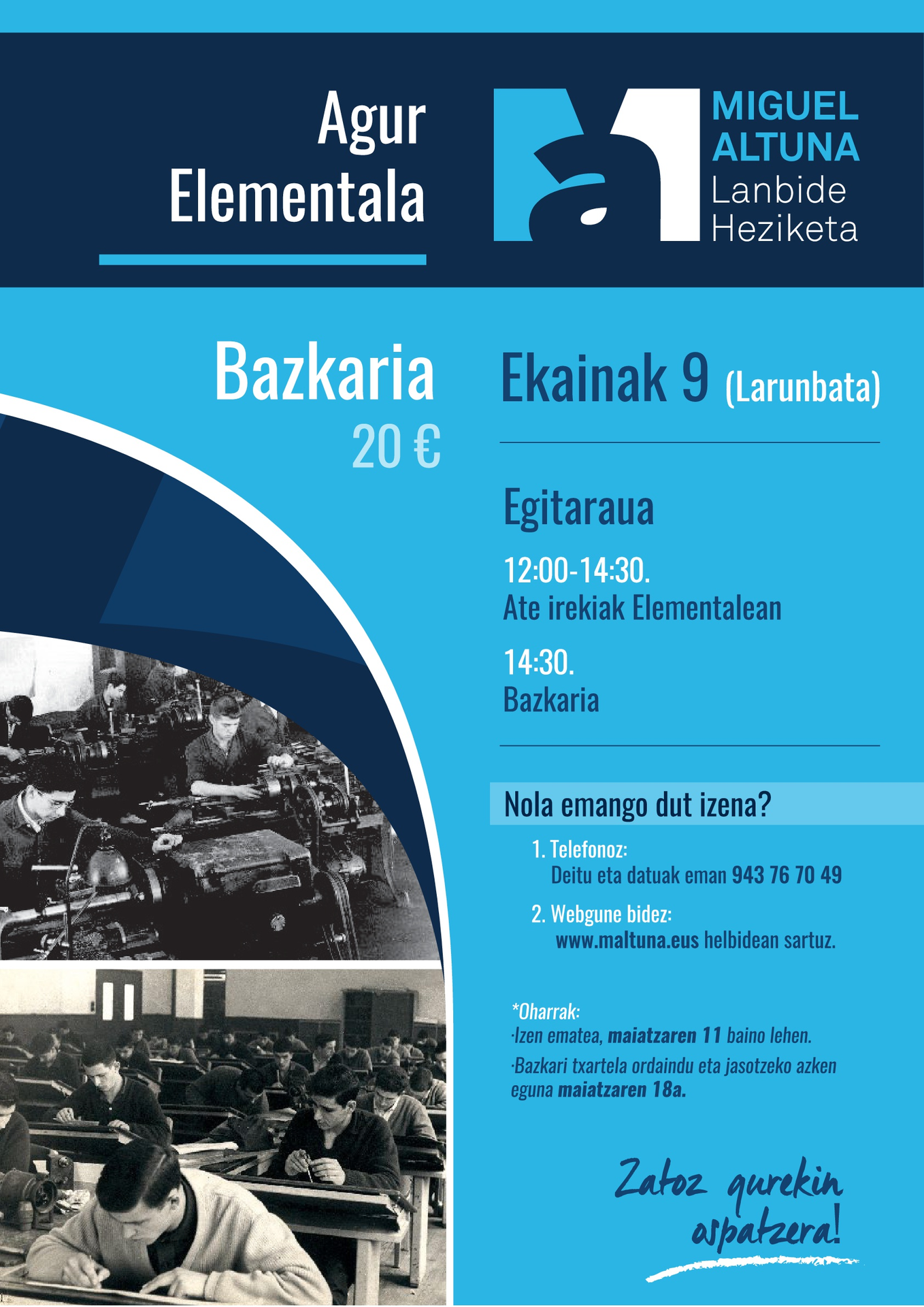 Ekainaren 9a, Elementalari agur esateko eguna