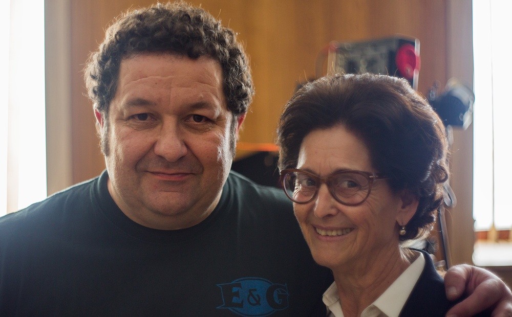 Aitor Mantxola oñatiarra eta Mariasun Pagoaga arrasatearra 'Lasa eta Zabala' filmeko taldean