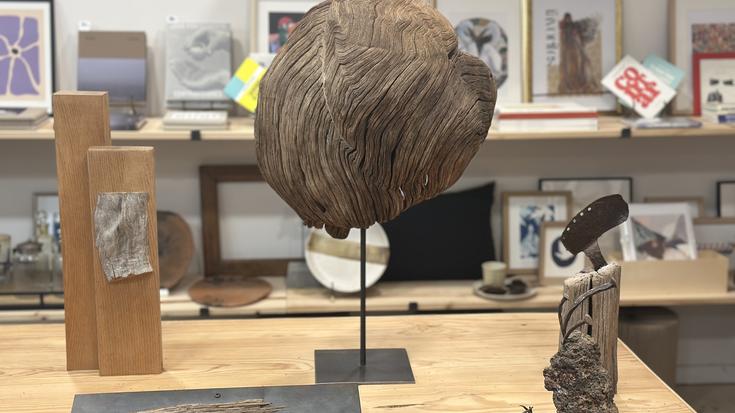 Imanol Artolaren zurezko lanen erakusketa, Objektuak dendan