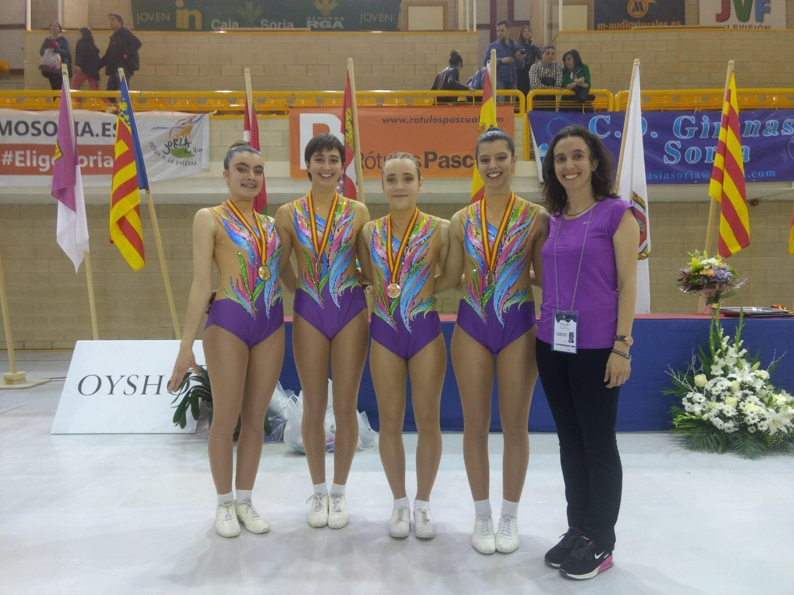Lehenengo postua Dragoiko gimnastendako Espainiako Aerobic Txapelketan